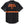 Black shirt with orange 'Harley-Davidson' logo on a white background