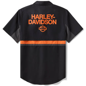 harley davidson men's dress shirts Harley-Davidson Men's Basic Button Down Shirt, Grey