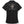 A black short-sleeve button-up shirt shown from the back, featuring a distressed gray Harley-Davidson logo with a skull graphic on the upper back.