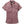 Pink short-sleeve shirt with a brand logo on a white background
