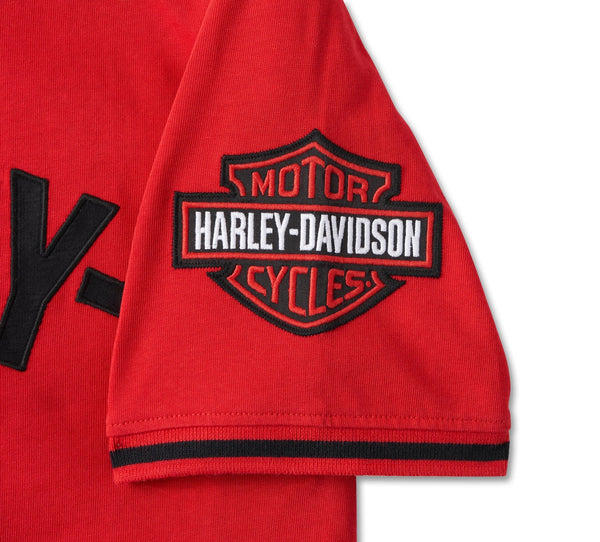 Harley-Davidson Men's Smokin' Button-Up Short Sleeve Baseball Jersey