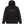 Black hoodie with orange Harley-Davidson logo and branding on sleeves against a white background