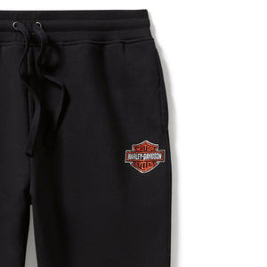 Harley-Davidson Women's Bling Essential Bar & Shield Jogger Pants, Black 96743-25VW