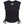 Black sleeveless top with a logo on the chest against a white background