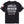 Black t-shirt with Harley-Davidson branding on a white background