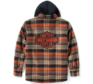 Plaid jacket with Harley-Davidson logo on a white background