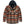 Plaid jacket with a hood on a white background