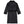 Black ribbed robe on a white background