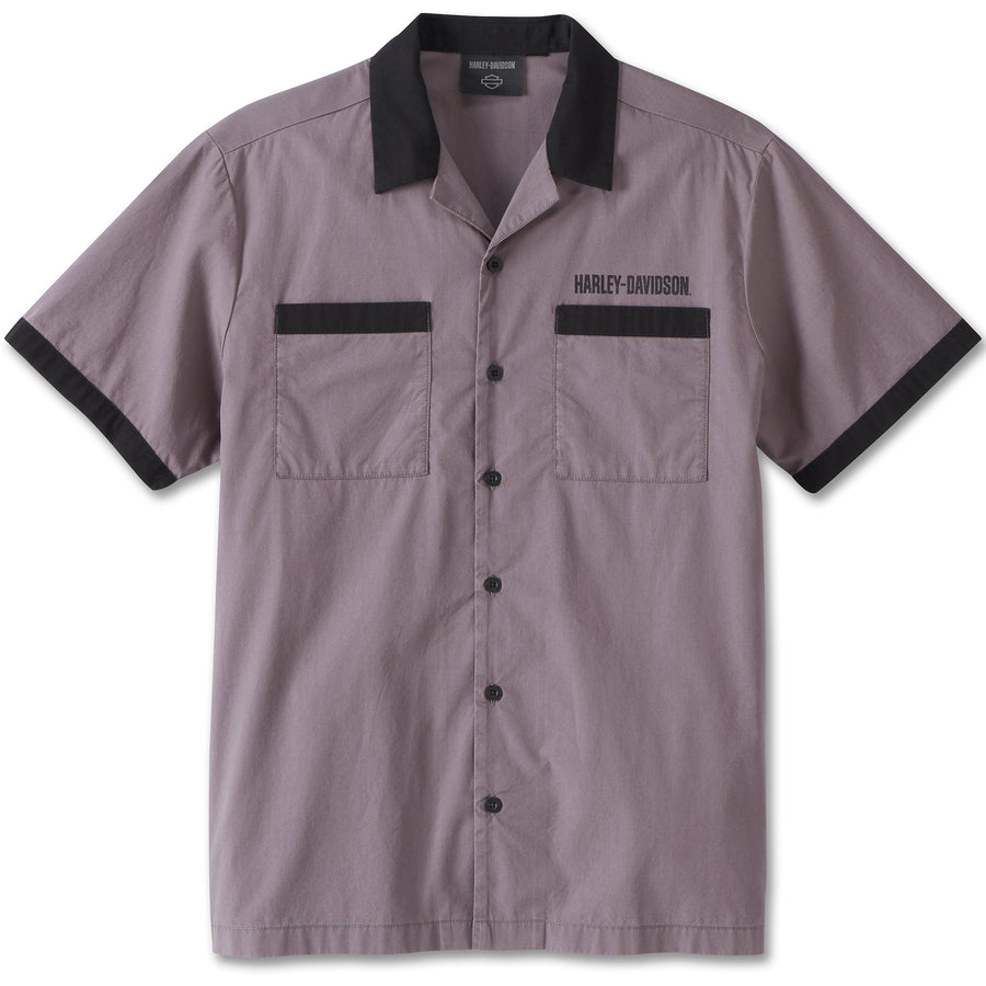 Harley-Davidson Men's Blackened Pearl Combustion Shirt 96870-23VM
