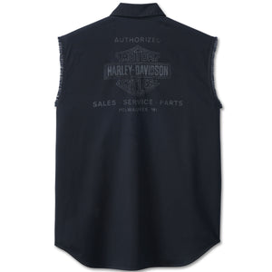 Harley-Davidson Men's Authorized Service Blow-Out Vest Shirt