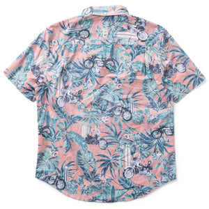 Harley-Davidson X Reyn Spooner Men's Aloha Button-Up Short Sleeve Shirt, 96915-23VM, Orange