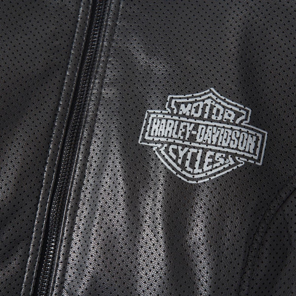 Harley-Davidson Women's Factory Perforated Leather Jacket, Black97006-24VW