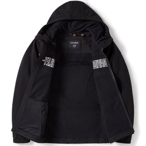 Harley-Davidson Men's Trenton Deflector 2.0 Hooded Fleece Zip Riding Jacket, Black 97138-25VM