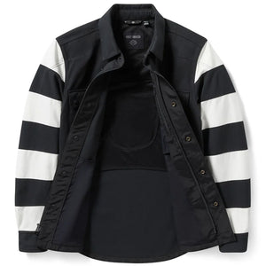 Harley Davidson Men's H-D Breakout Operative 2.0 Riding Shirt Jacket, Black & White 97177-25VM