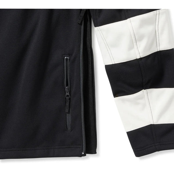 Harley-Davidson Men's H-D Breakout Deflector Crew Riding Fleece Jacket, Black & White 97180-25VM