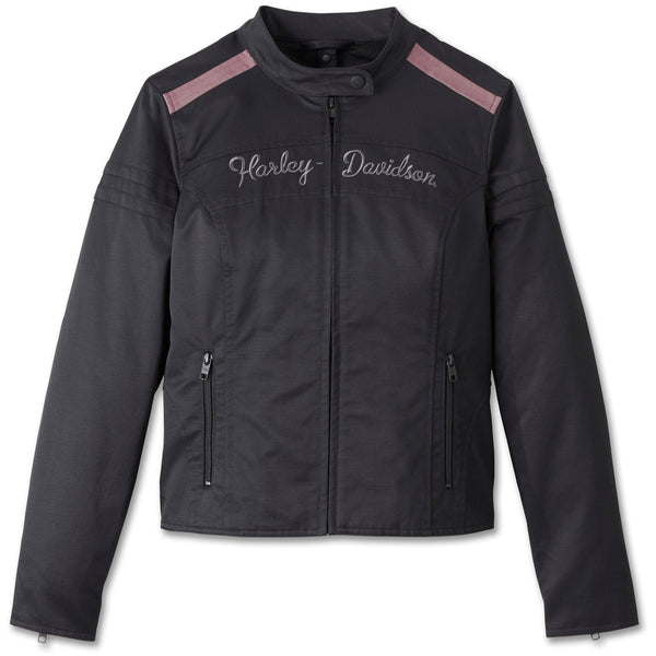 Harley-Davidson Women's Miss Enthusiast 3-In-1 Long Sleeve Jacket, Black 97404-25VW