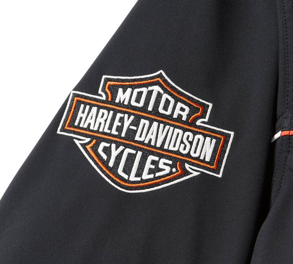 Harley-Davidson  Men's Idyll Windproof Soft Shell Jacket, Black 97415-25VM