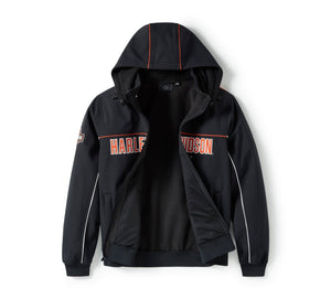 Harley-Davidson  Men's Idyll Windproof Soft Shell Jacket, Black 97415-25VM