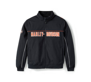 Harley-Davidson  Men's Idyll Windproof Soft Shell Jacket, Black 97415-25VM