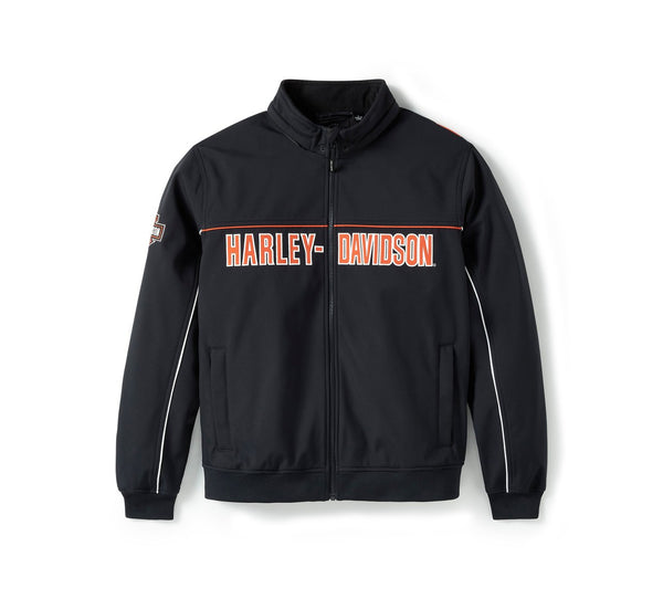 Harley-Davidson  Men's Idyll Windproof Soft Shell Jacket, Black 97415-25VM