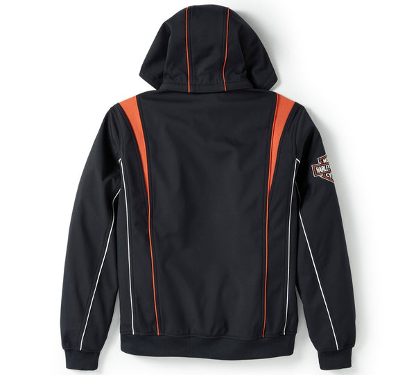 Harley-Davidson  Men's Idyll Windproof Soft Shell Jacket, Black 97415-25VM