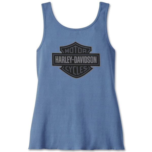 Harley-Davidson Women's Hometown Bar & Shield Fashion Tank, Colony Blue 97456-23VW