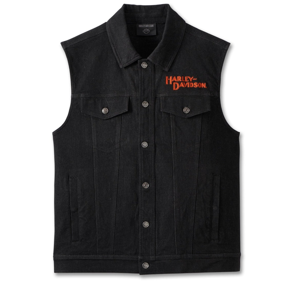 Norm faldt Menstruation Harley-Davidson Men's Whiplash Button-Up Denim Vest, Black 97531-23VM –  Daytona Harley-Davidson