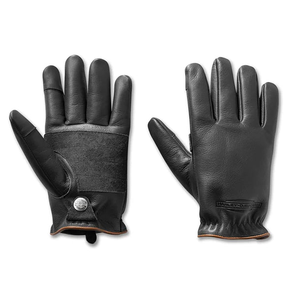 Harley-Davidson Men's Rancher Leather Glove, Black 97600-25VM