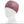 Pink Harley Davidson headband on a mannequin head against a white background
