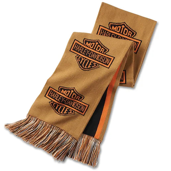 Harley-Davidson Men's Striker Scarf, Toffee 97628-25VM