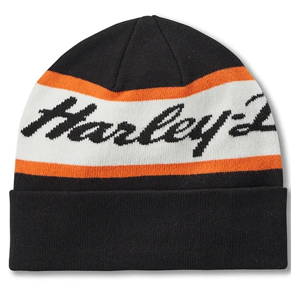 Harley-Davidson Men's Script Beanie, Black 97630-25VM