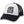 Harley-Davidson Women's Rosebud Adjustable Trucker Hat, White/Black Cap 97637-25VW