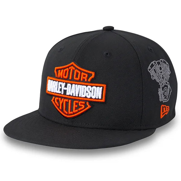 Harley-Davidson Men's V-Twin Engine 59FIFTY Cap, Black 97651-255VM