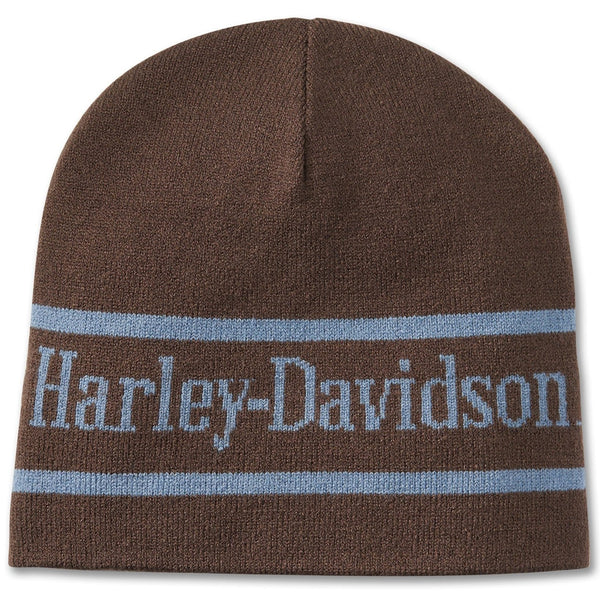 Harley-Davidson Men's Cowboy Reversible Beanie, Java Brown 97656-25VM