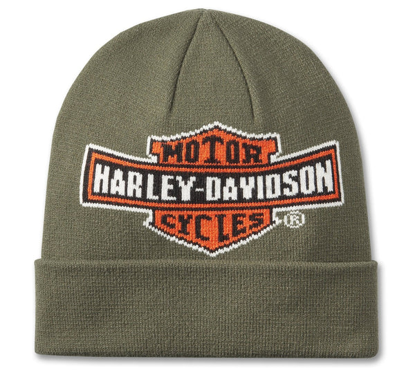 Harley-Davidson H-D Oil Can Beanie, Grape Leaf Green 97661-25VM