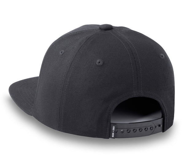 Harley-Davidson Men's 9FIFTY Snapback Bar & Shield Adjustable Cap, Blackened Pearl Hat 97736-24VM