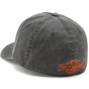 Gray cap with Harley-Davidson logo on a white background