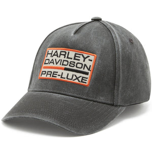 Gray cap with Harley-Davidson Pre-Luxe logo on a white background