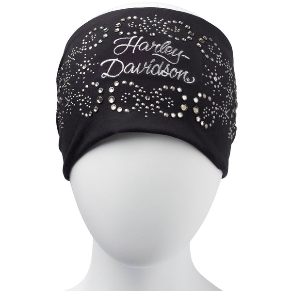 Harley-Davidson Women's Studded Out Performance Headband, Black 97760-24VW
