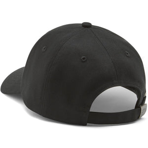 Black baseball cap on a white background