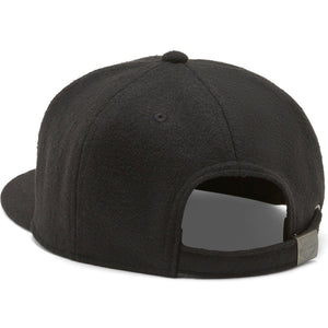 Black baseball cap on a white background