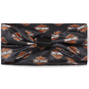 Harley-Davidson headband with logo pattern on a white background