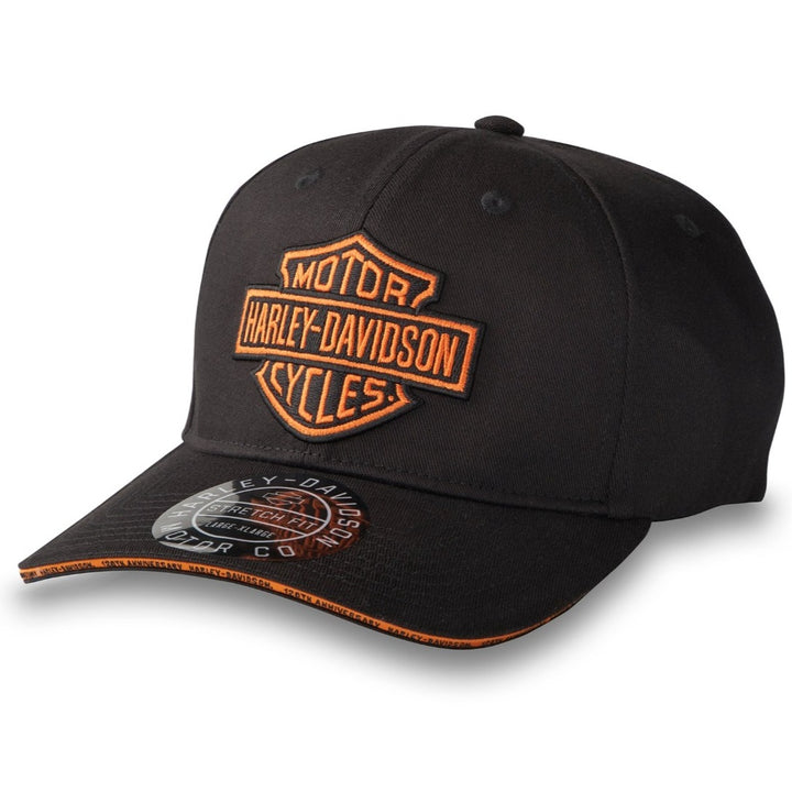 Harley-Davidson 120th Anniversary Men's Bar & Shield Logo Fitted Hat, Black 97797-23VM