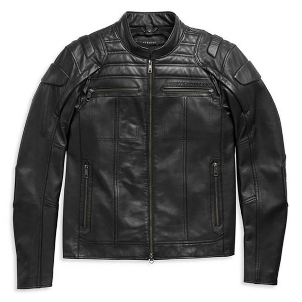 Harley-Davidson Men's Willie G. Skull Auroral II 3-In-1 Midweight Leather Jacket, Black 98003-21VM
