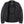 Black jacket with visible brand logo on a white background