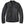 Black leather jacket with multiple pockets on a white background