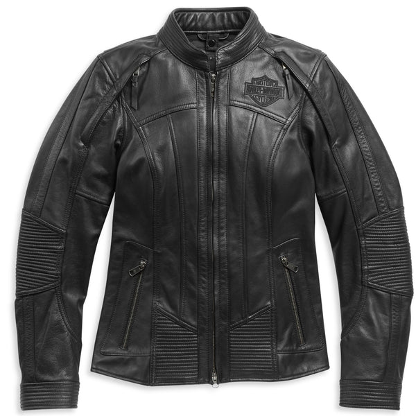 Harley-Davidson Women's Willie G. Skull Auroral II 3-in-1 Leather Riding Jacket, Black 98011-21VW