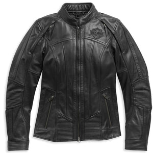 Harley-Davidson Women's Willie G. Skull Auroral II 3-in-1 Leather Riding Jacket, Black 98011-21VW