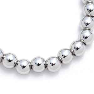 Harley-Davidson Women's Bar & Shield Toggle Stretch Bead Bracelet, Silver 34B00149