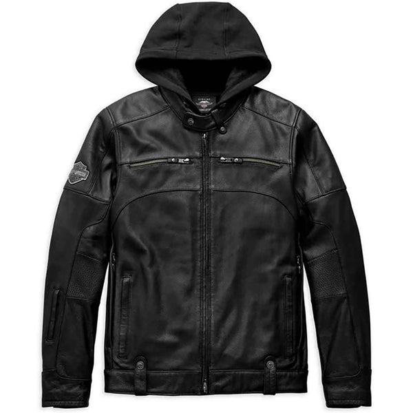 Harley-Davidson Men's Swingarm 3-In-1 Leather Jacket, Black 98045-19VM
